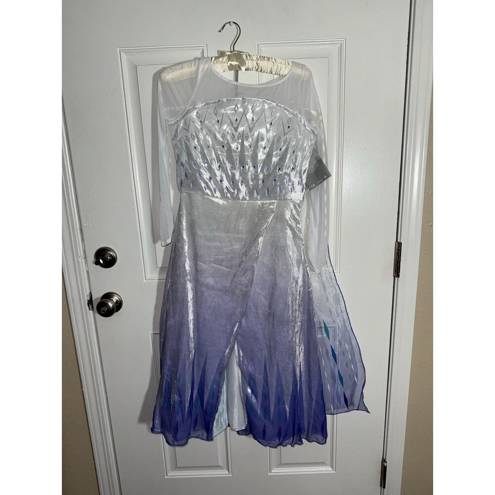 Disney Store Frozen 2 Queen Elsa Costume Dress Size 9/10 Elsa Snow Queen New - Picture 4 of 16